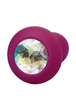 Load image into Gallery viewer, Power Gem Vibrating Petite Crystal Probe Silicone Rechargeable Butt Plug
