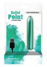 Load image into Gallery viewer, Powerbullet Bullet Point Rechargeable Vibrator - Teal
