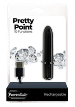 Load image into Gallery viewer, Powerbullet Pretty Point Rechargeable Bullet Vibrator - Black
