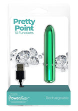 Load image into Gallery viewer, Powerbullet Pretty Point Rechargeable Bullet Vibrator - Teal
