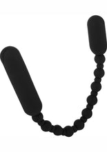 Load image into Gallery viewer, Powerbullet Rechargeable Silicone Booty Beads - Black - 10in
