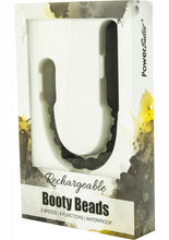 Load image into Gallery viewer, Powerbullet Rechargeable Silicone Booty Beads - Black - 10in

