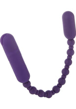 Load image into Gallery viewer, Powerbullet Rechargeable Silicone Booty Beads - Purple - 10in
