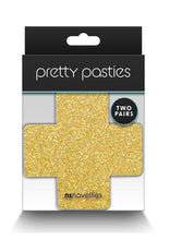 Load image into Gallery viewer, Pretty Pasties Glitter Cross - Black/Gold
