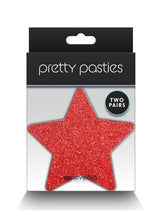 Load image into Gallery viewer, Pretty Pasties Glitter Stars - Red/Silver
