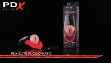 Load and play video in Gallery viewer, PDX Elite Fuck-O-Matic Stroker Rechargeable Masturbator - Pussy

