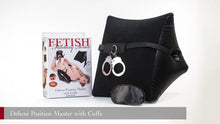 Load and play video in Gallery viewer, Fetish Fantasy Series Deluxe Position Master Inflatable Pillow with Cuffs
