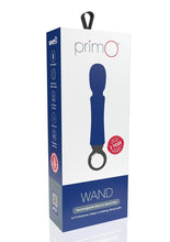 Load image into Gallery viewer, Primo Rechargeable Silicone Wand - Blue/Navy
