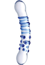Load image into Gallery viewer, Prisms Blu Dual Ended Glass Dildo - Blue/Clear
