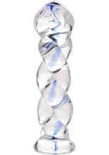 Load image into Gallery viewer, Prisms Soma Twisted Glass 5.75in Dildo - Clear
