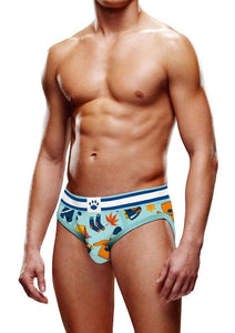 Prowler Autumn Scene Brief - Blue/Orange - XSmall