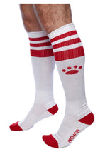 Load image into Gallery viewer, Prowler Red Football Socks - Multicolor/Red/White
