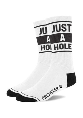 Prowler Red Just A Hole Socks - Black/White