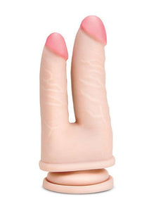 Prowler Red Ultra Cock Realistic Double Penetration Dildo - Vanilla - 6in