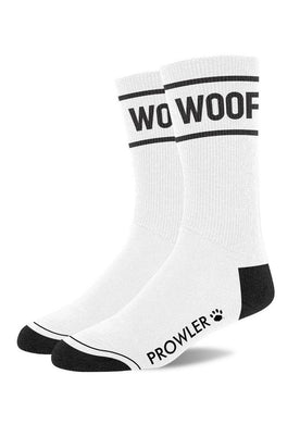 Prowler Red Woof Socks - Black/White