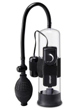 Load image into Gallery viewer, Pump Worx Beginner's Vibrating Pump Advanced Penis Enlargement System - Black/Clear
