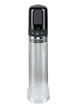 Load image into Gallery viewer, Pump Worx Rechargeable 3-Speed Auto-Vac Penis Pump - Black/Clear
