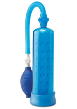 Load image into Gallery viewer, Pump Worx Silicone Power Pump Advanced Penis Enlargement System - Blue
