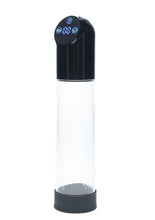 Load image into Gallery viewer, Pumped Automatic Waterproof Rechargeable Silicone Penis Pump - Black
