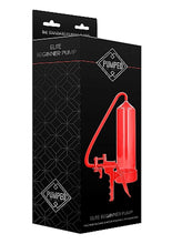 Load image into Gallery viewer, Pumped By Shots Elite Beginner Penis Pump - Red
