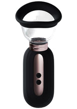 Load image into Gallery viewer, Pumped Dazzling Automatic 5 Speed Silicone Rechargeable Vulva Clitoral Nipple and Breast Pump - Black
