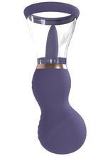 Load image into Gallery viewer, Pumped Sensual Automatic 13 Speed Silicone Rechargeable Vulva and Breast Pump - Purple
