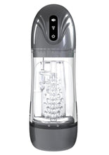 Load image into Gallery viewer, Pumped Sonicpull 10 Function Multimedia Enhanced Masturbator - Grey/Gun Metal

