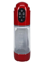Load image into Gallery viewer, Pumped Technothrust 10 Function Automatic Masturbator - Metallic - Red
