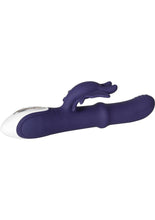 Load image into Gallery viewer, Put A Ring On It Rechargeable Silicone Vibrator with Sliding Shaft Ring
