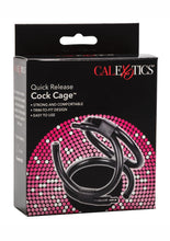 Load image into Gallery viewer, Quick Release Cock Cage Cock Ring - Black
