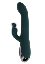 Load image into Gallery viewer, Rabbit Tap Tap Rechargeable Silicone Dual Vibrator - Green
