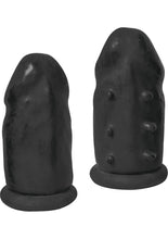 Load image into Gallery viewer, Ram Extension Condoms Latex Extender Sleeves - Black - 2 Per Box
