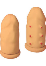 Load image into Gallery viewer, Ram Extension Condoms Latex Extender Sleeves - Vanilla - 2 Per Box
