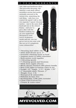 Load image into Gallery viewer, Rapid Rabbit Rechargeable Silicone Thrusting Rabbit Vibrator
