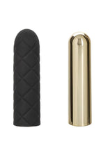 Load image into Gallery viewer, Raven Quilted Seducer Rechargeable Silicone Bullet - Black
