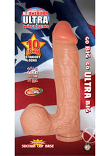 Load image into Gallery viewer, Real Skin All American Ultra Whoppers Straight Dildo - Flesh/Vanilla - 10in
