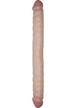 Load image into Gallery viewer, Real Skin All American Whoppers Double Dildo Dildo - Flesh/Vanilla - 13in
