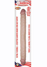 Load image into Gallery viewer, Real Skin All American Whoppers Double Dildo Dildo - Flesh/Vanilla - 13in
