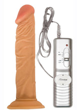 Load image into Gallery viewer, Real Skin All American Whoppers Vibrating Dildo - Vanilla - 7in
