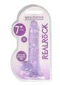 Load image into Gallery viewer, Realrock Crystal Clear Dildo with Balls - Purple - 7in
