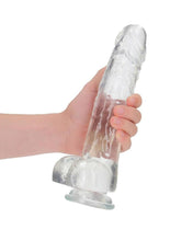 Load image into Gallery viewer, Realrock Crystal Clear Realistic Dildo with Balls
