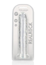Load image into Gallery viewer, Realrock Crystal Clear Straight No Balls Dildo - Clear - 11in
