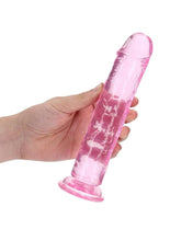 Load image into Gallery viewer, Realrock Crystal Clear Straight No Balls Dildo
