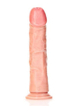 Load image into Gallery viewer, Realrock Curved Realistic Dildo with Suction Cup - Vanilla - 9in
