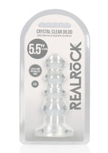 Load image into Gallery viewer, Realrock Curvy Dildo Or Butt Plug - Clear - 5.5in
