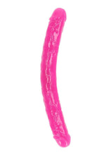 Load image into Gallery viewer, Realrock Double Dong Glow In The Dark Dildo - Pink - 15in
