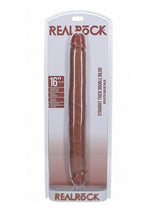 Load image into Gallery viewer, Realrock Realistic Skin Thick Double Ended Dong - Caramel - 16in

