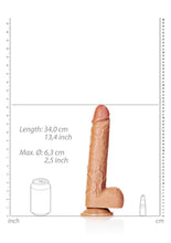 Load image into Gallery viewer, Realrock Straight Realistic Dildo with Balls and Suction Cup
