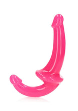 Load image into Gallery viewer, Realrock Strapless Strap-On Glow In The Dark Dildo - Pink - 6in
