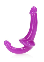 Load image into Gallery viewer, Realrock Strapless Strap-On Glow In The Dark Dildo - Purple - 6in
